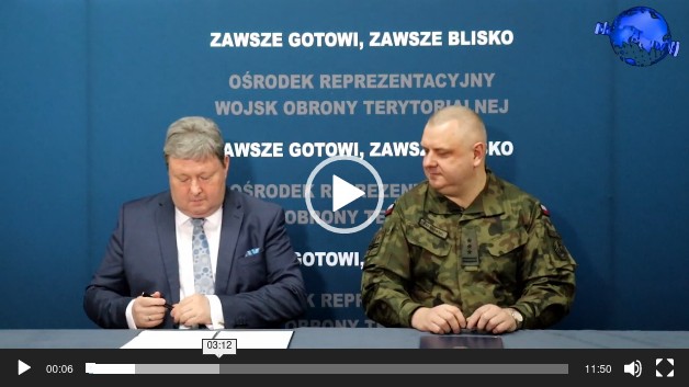 Podpisanie listu intencyjnego pomiędzy ośrodkiem reprezentacyjnym WOT a zespołem Mazowsze